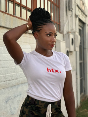 Classic HTX Bold Tee (Fitted Red)