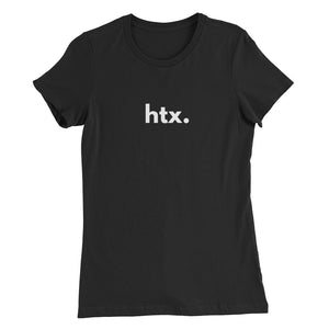 Classic HTXBold Fitted Women's Tee (Black)