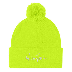 Houston Pom Beanie (Neon)