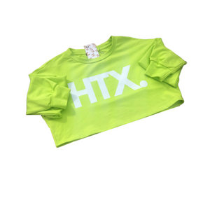 HTX Neon Crop Sweatshirt